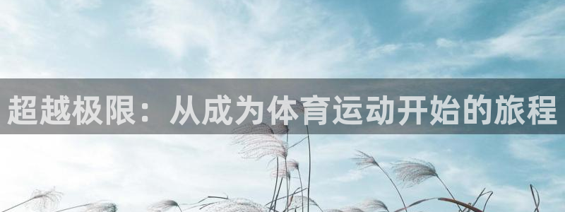 超越极限：从成为体育运动开始的旅程
