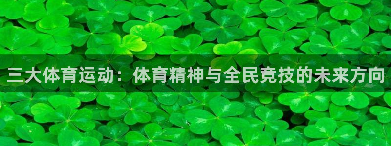 三大体育运动：体育精神与全民竞技的未来方向